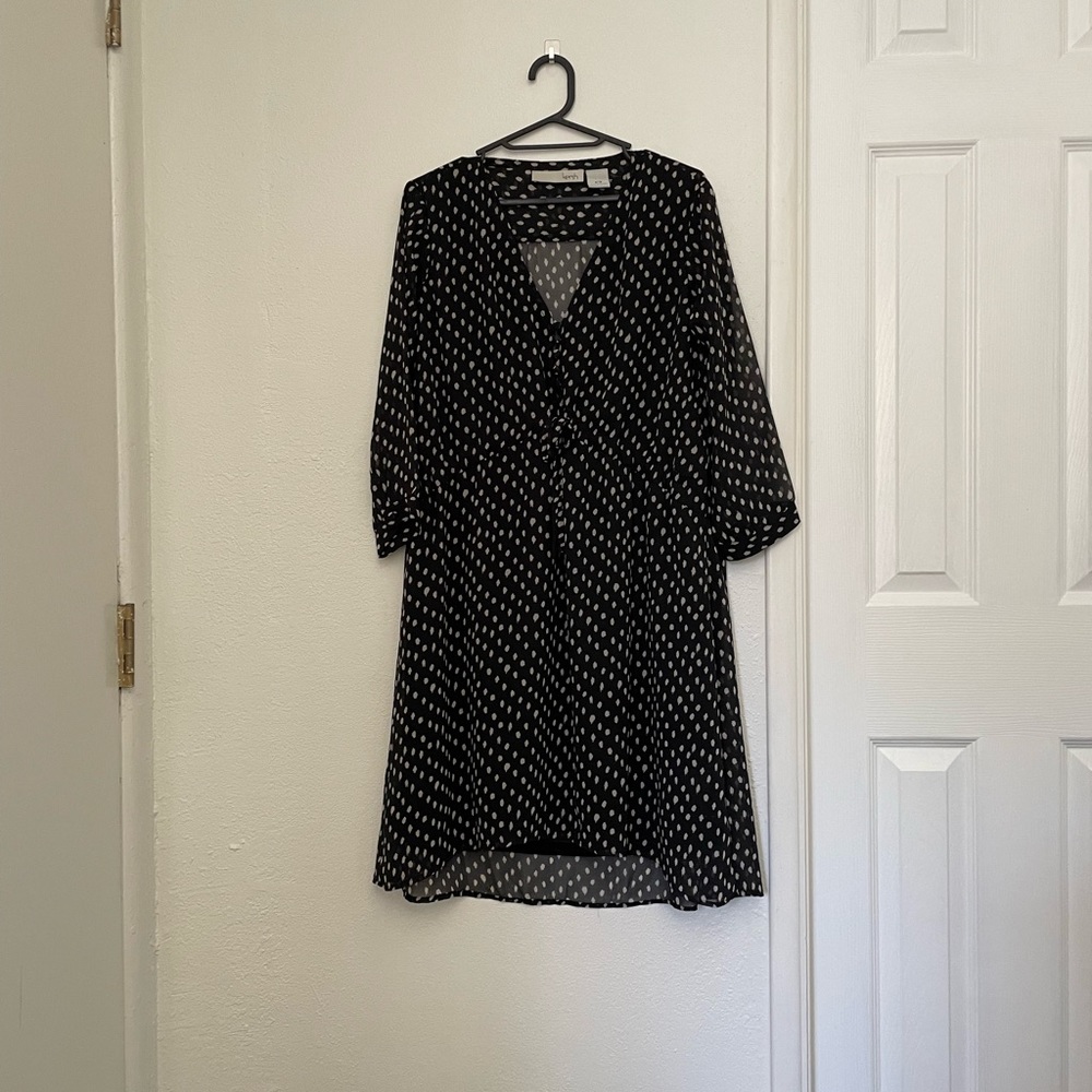 navy and cream dress sz S/P